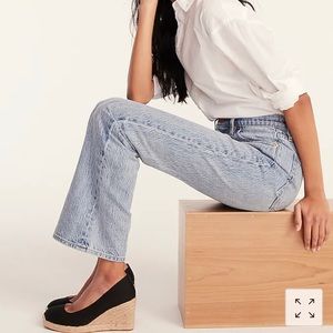 J Crew Seville Black Espadrille Wedges Size 6